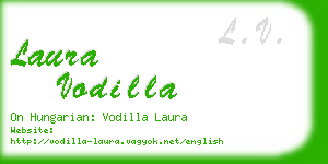 laura vodilla business card
